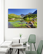 Obraz s jazerom a horami zs1270